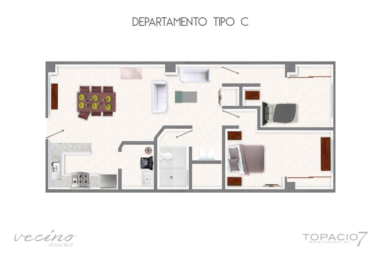 Topacio7 Residencial Бока-дель-Рио Экстерьер фото