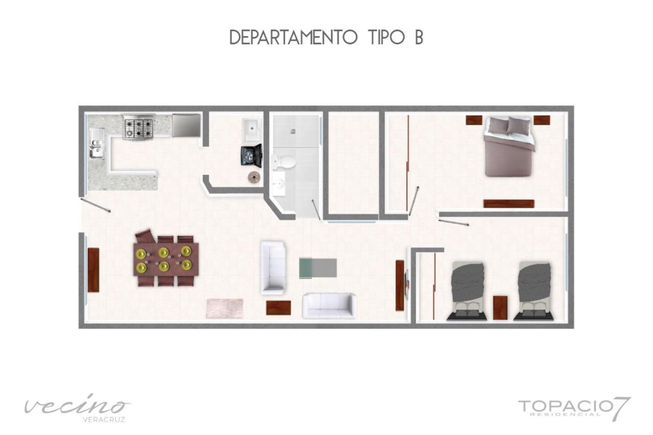 Topacio7 Residencial Бока-дель-Рио Экстерьер фото
